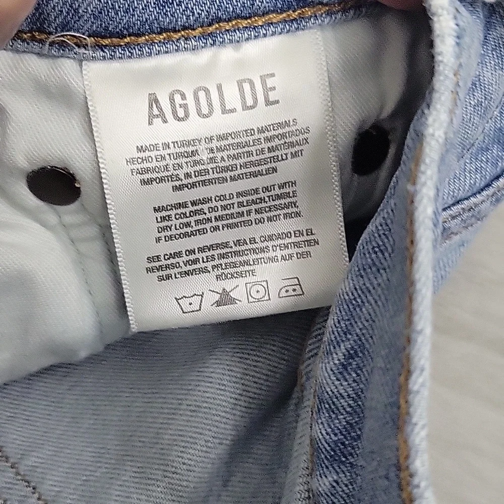 Agolde Nico Button-fly Jeans Size 24 - Picture 4 of 12